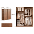 Neath 120 cm solid oak sliding door wardrobe dimension and internal storage guide