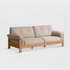Neuffen Natural Solid Ash Chenille Sofa