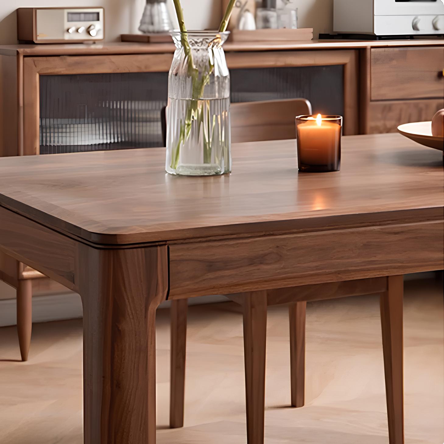 Newark Natural Solid Walnut Large Dining Table