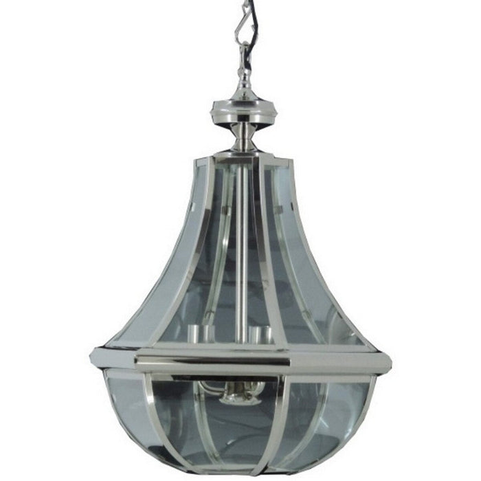 Nickel Plated Clear Glass Pendant Light RCI5004