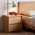 Norden Natural Solid Hardwood Bedside Table | Oak Furniture Store