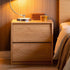 Norden Natural Solid Wood Bedside Table - Oak Furniture Store