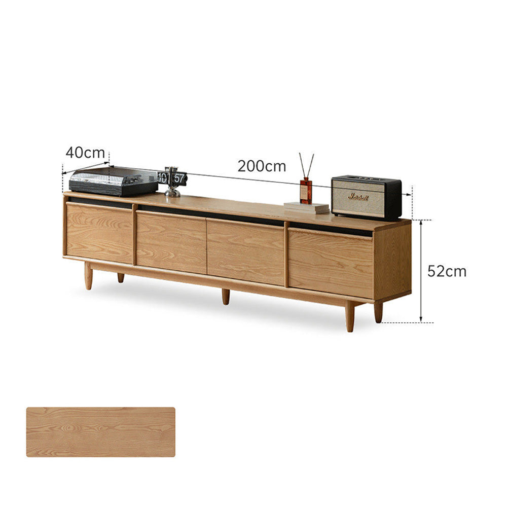 Novara Natural Solid Ash  Entertainment Unit