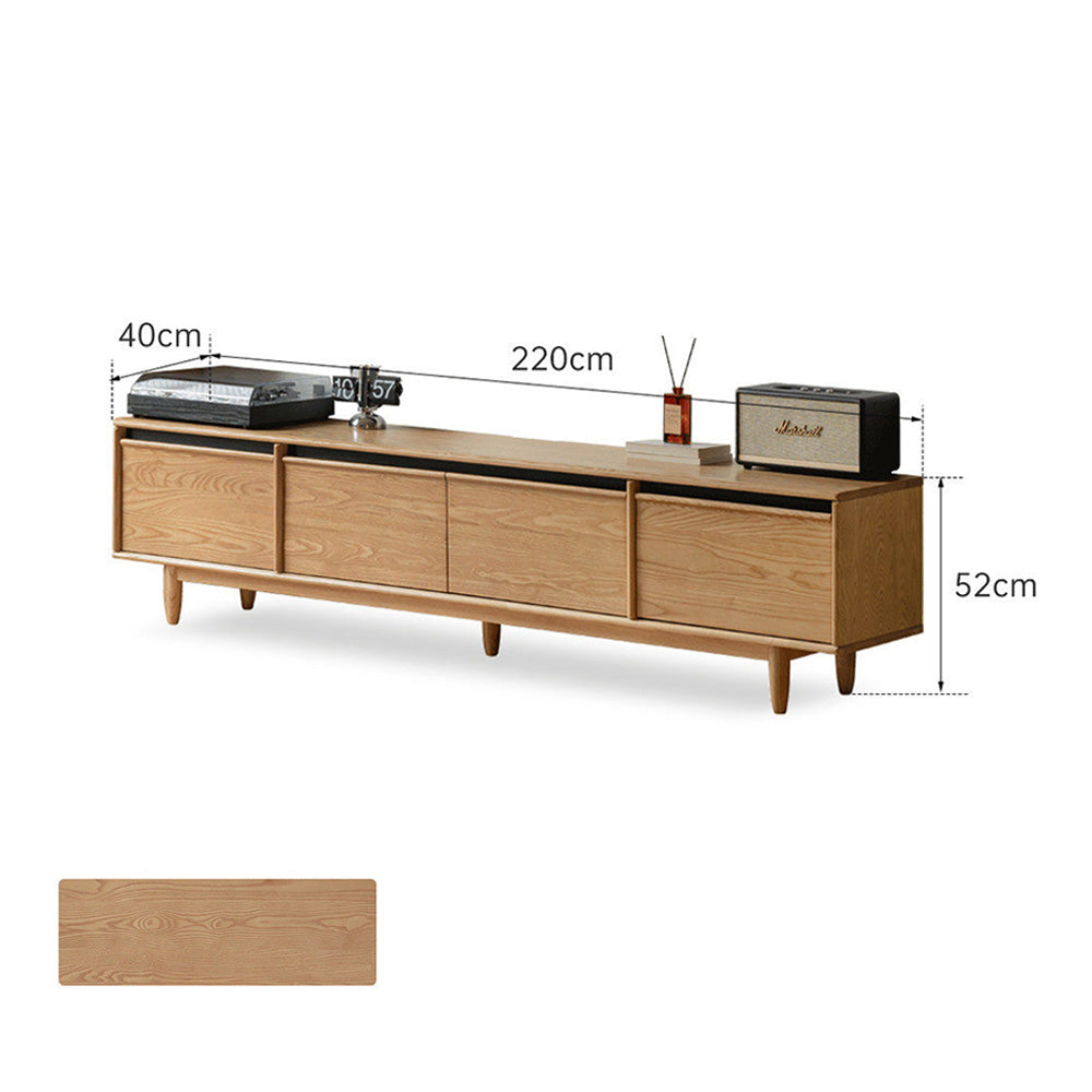 Novara Natural Solid Ash  Entertainment Unit