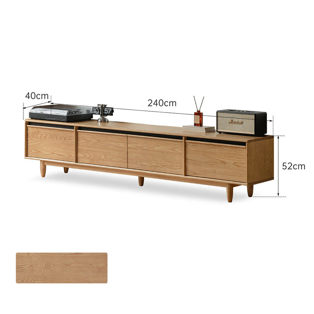 Novara Natural Solid Ash  Entertainment Unit