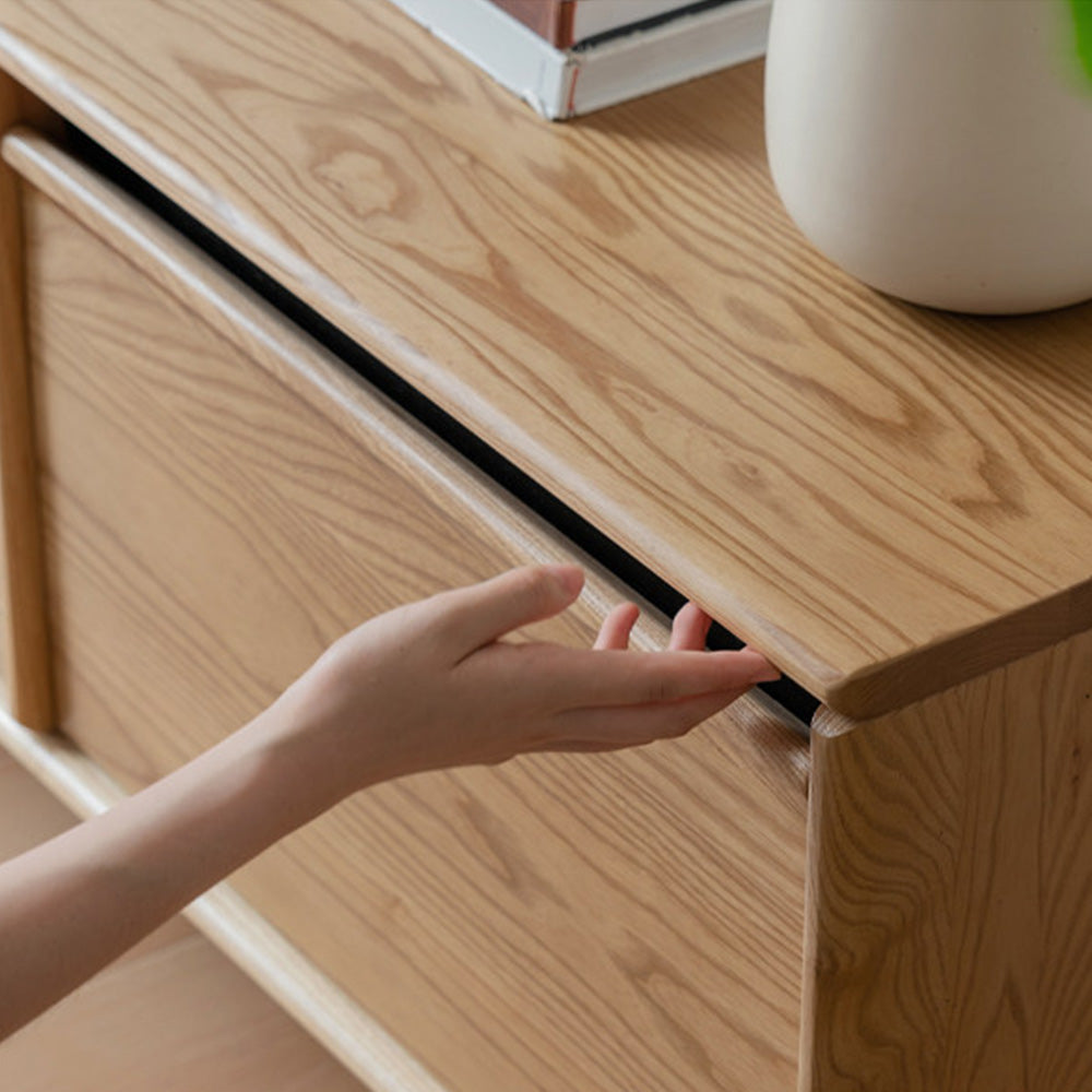 Novara Natural Solid Ash  Entertainment Unit