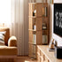 Nerola Natural Solid Beech Rotating Bookshelf