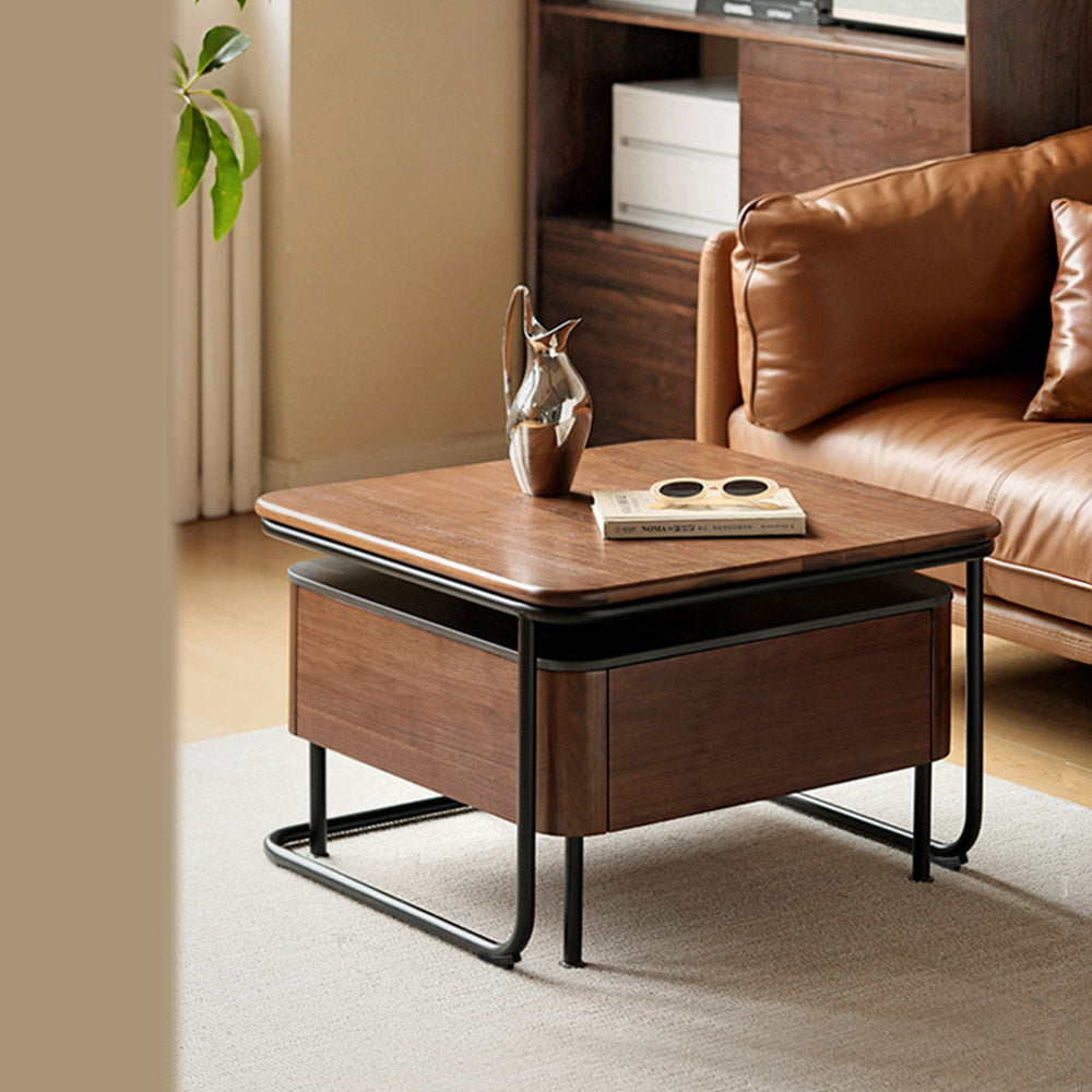 Oliena Natural Solid Walnut Coffee Table Set