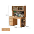 Oliveri Natural Solid Oak Desk with Hutch