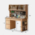 Oliveri Natural Solid Oak Desk with Hutch