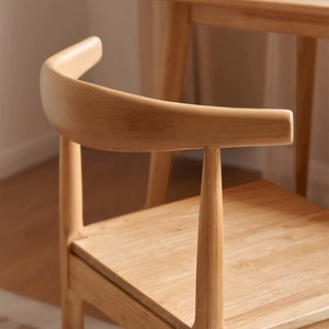 Oscar Natural Solid Rubber Wood Dining Chair - Oak Furniture Store