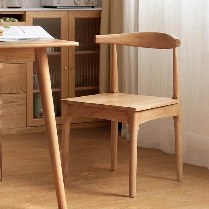 Oscar Natural Solid Rubber Wood Dining Chair | Oak Furniture Store
