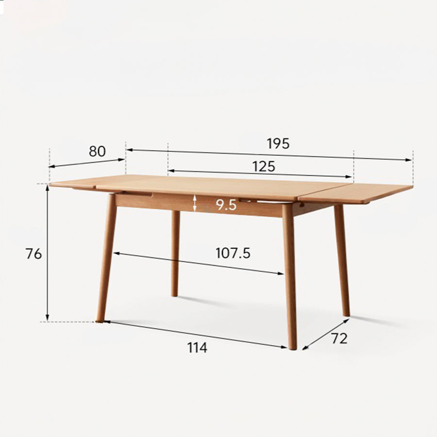 Oslo Natural Oak Extending Dining Table