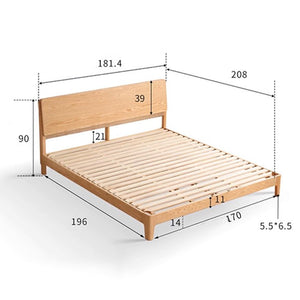 Oslo Natural Solid Oak Bed Frame - Oak Furniture Store & Sofas