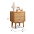 Oslo Natural Solid Oak Bedside Table Design Two