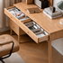 Oslo Natural Solid Oak Desk with Hutch
