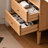Oslo Natural Solid Oak Desk with Hutch