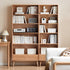 Oslo Natural Solid Oak Display Bookcase Cabinet Design Three - Oak Furniture Store