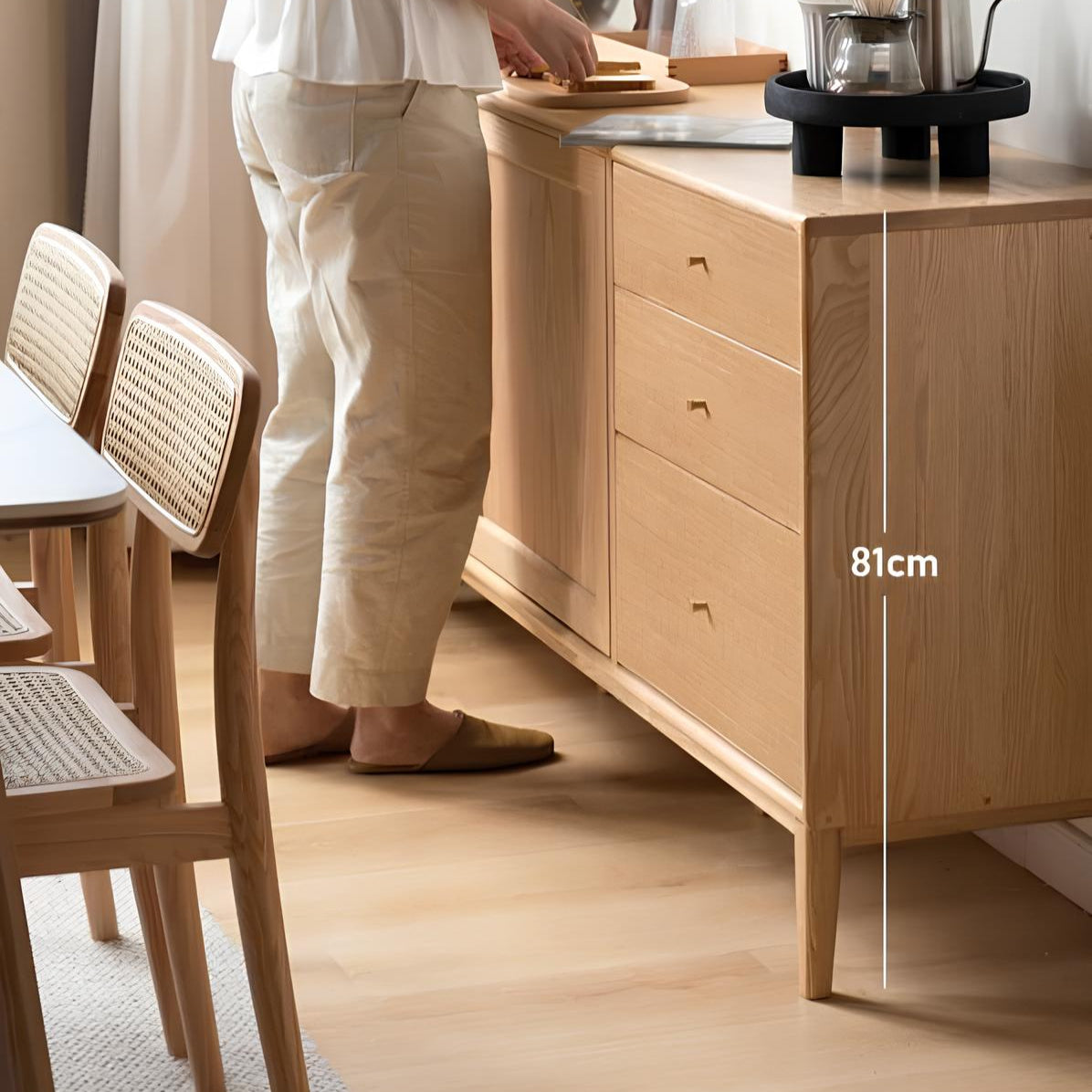 Oslo Natural Solid Oak Sideboard