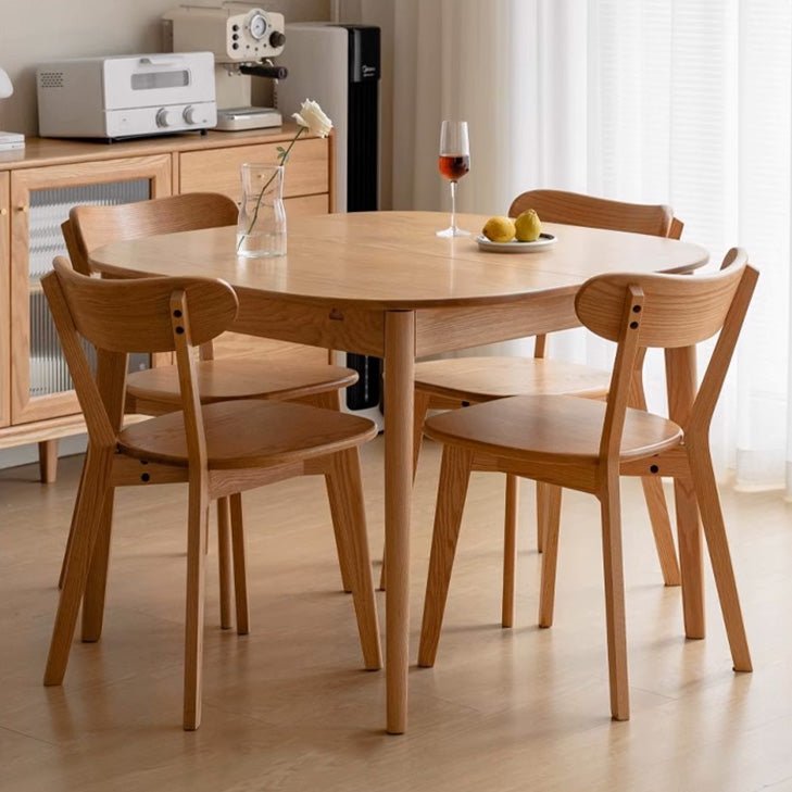 Oslo Natural Solid Oak Small Extending Dining Table - Oak Furniture Store