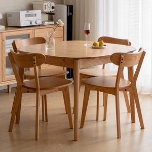 Oslo Natural Solid Oak Small Extending Dining Table - Oak Furniture Store