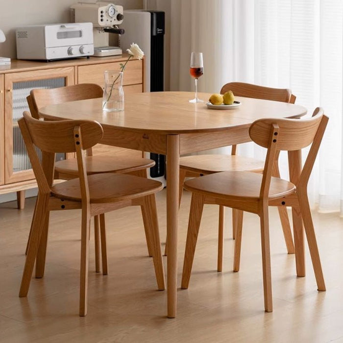 Oslo Natural Solid Oak Small Extending Dining Table