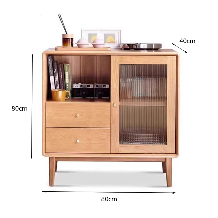 Oslo Natural Solid Oak Small Sideboard
