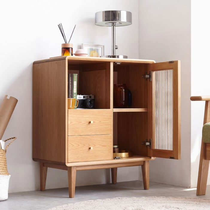Oslo Natural Solid Oak Small Sideboard - Oak Furniture Store