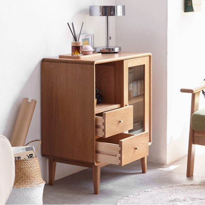 Oslo Natural Solid Oak Small Sideboard - Oak Furniture Store
