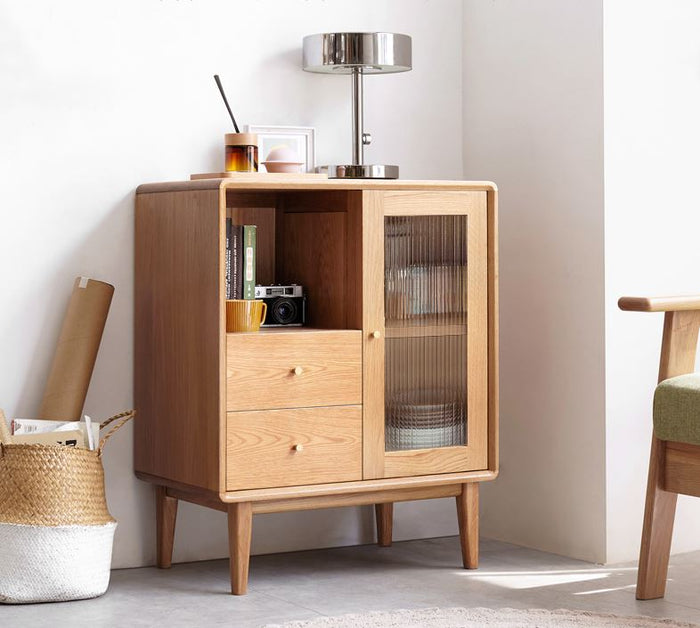 Oslo Natural Solid Oak Small Sideboard