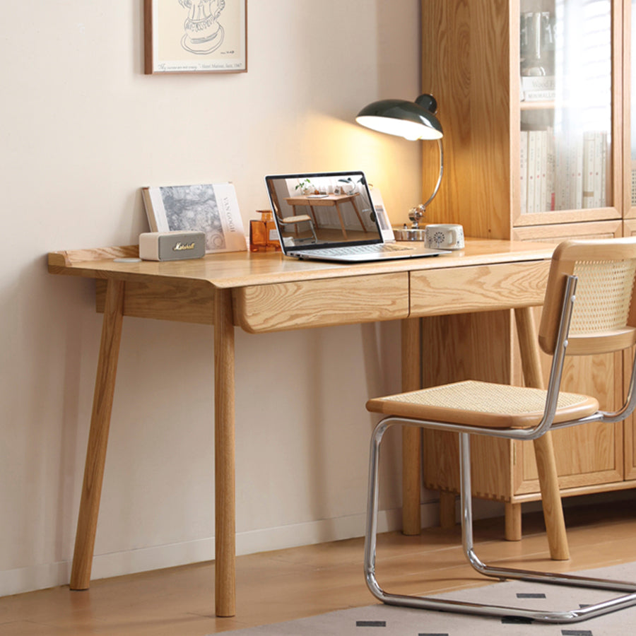 Oslo Natural Solid Oak Study Desk