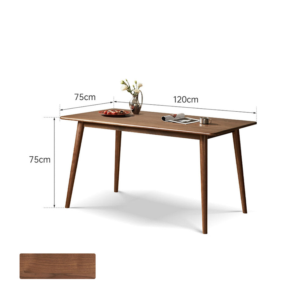 Oslo Natural Solid Walnut Dining Table