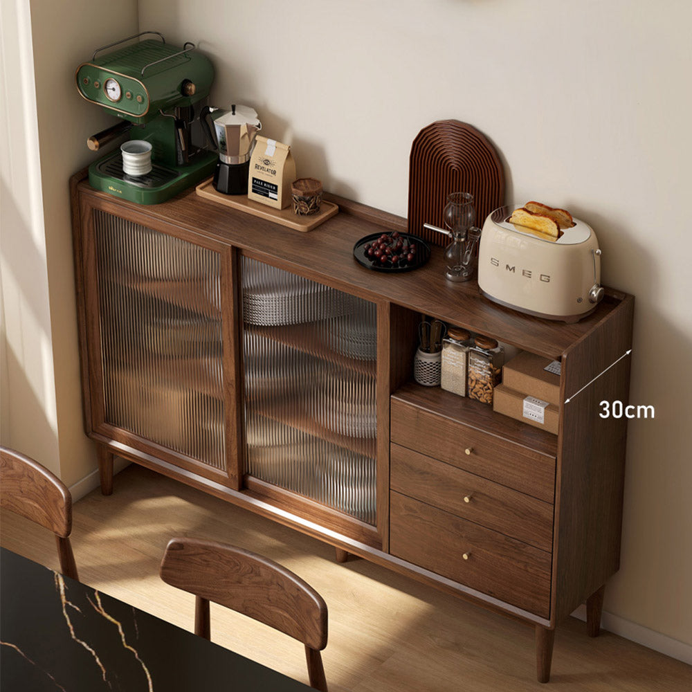 Oslo Natural Solid Walnut Sideboard