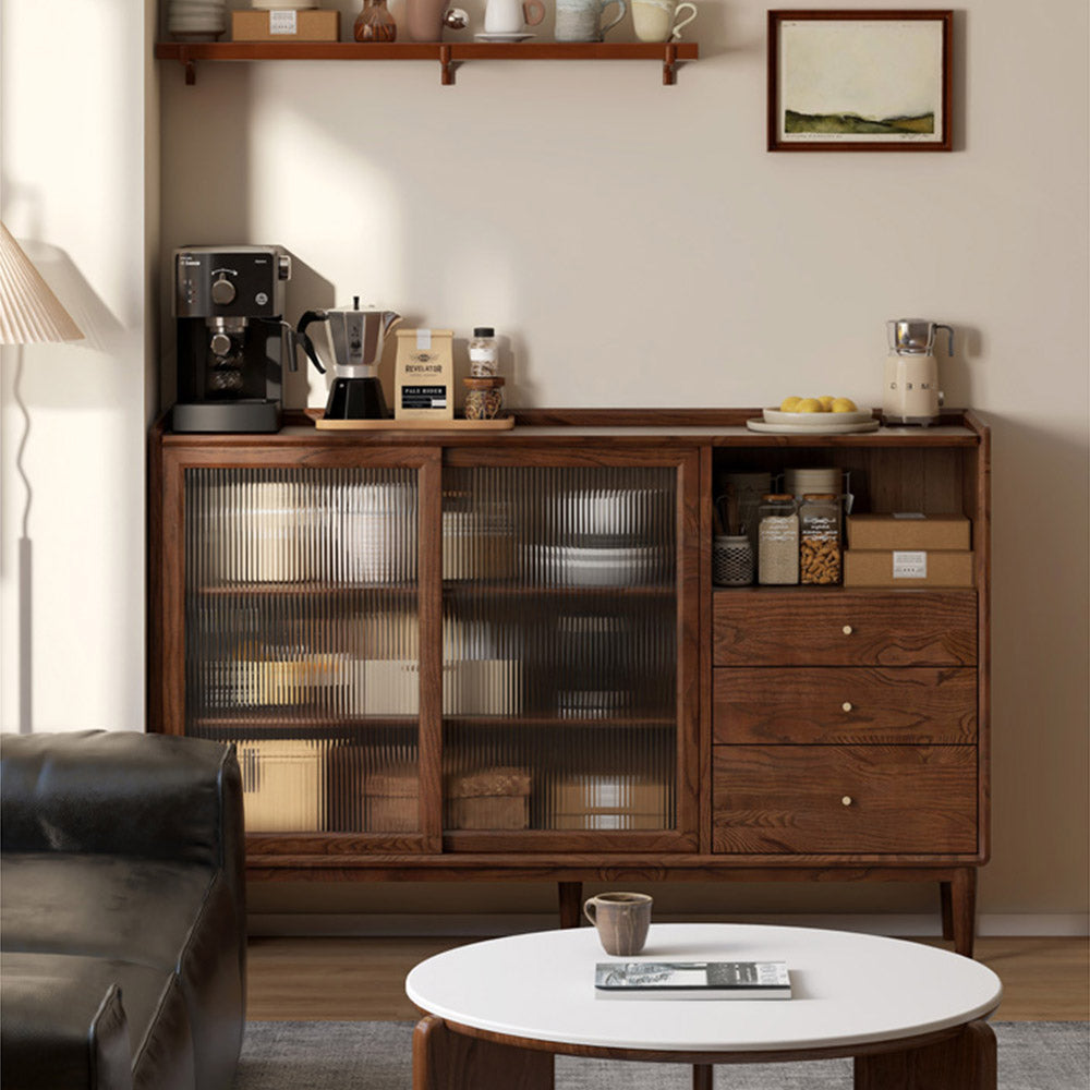 Oslo Natural Solid Walnut Sideboard
