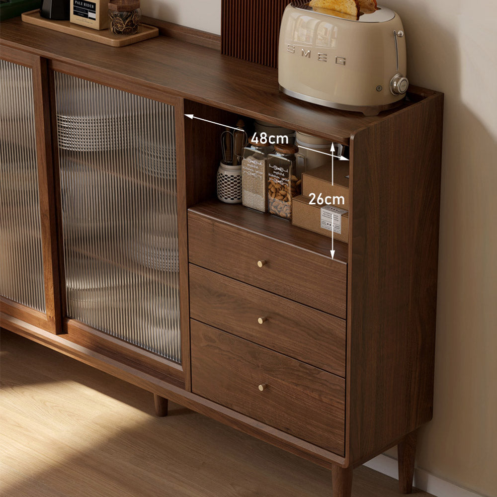 Oslo Natural Solid Walnut Sideboard