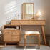 Oslo Natural Solid Oak Dressing Table Design B
