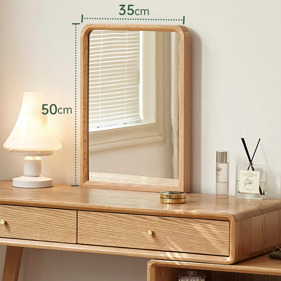 Oslo Natural Solid Oak Dressing Table Design B