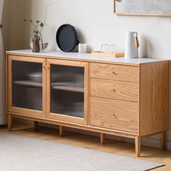 Oslo Solid Oak Sideboard With Ceramic Top