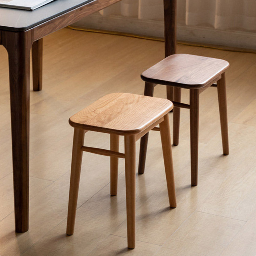 Ottana Natural Solid Hardwood Dressing Stool