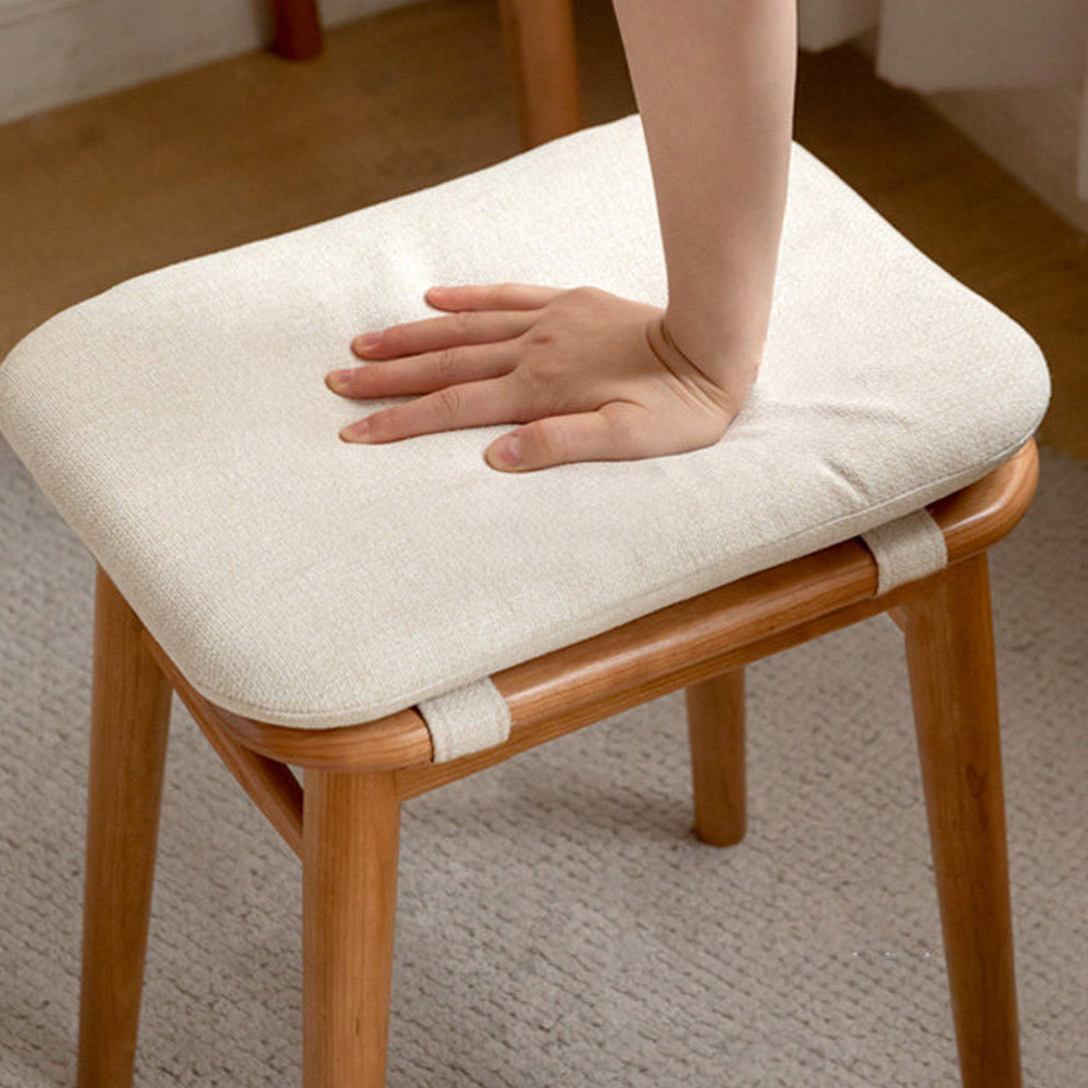 Ottana Natural Solid Hardwood Dressing Stool