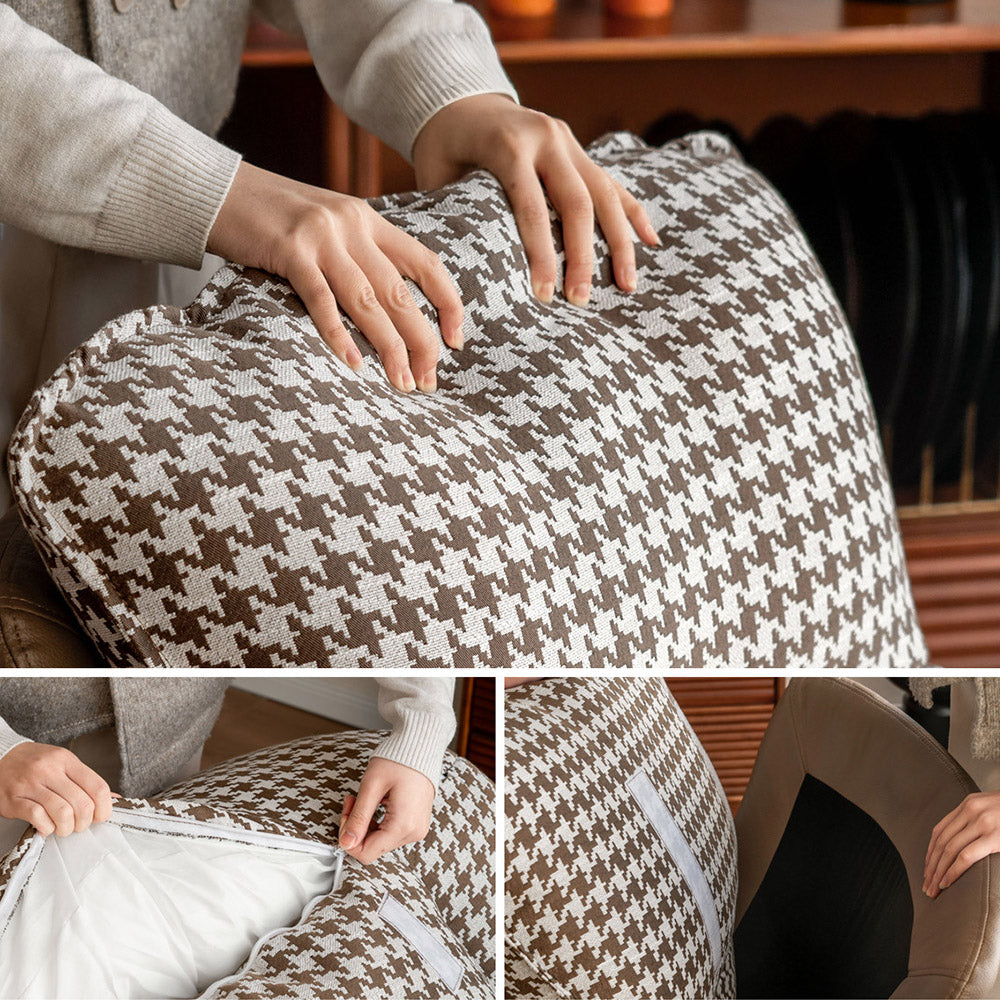 Oulu Eggshell-Inspired Fabric Leisure Chair Sofa