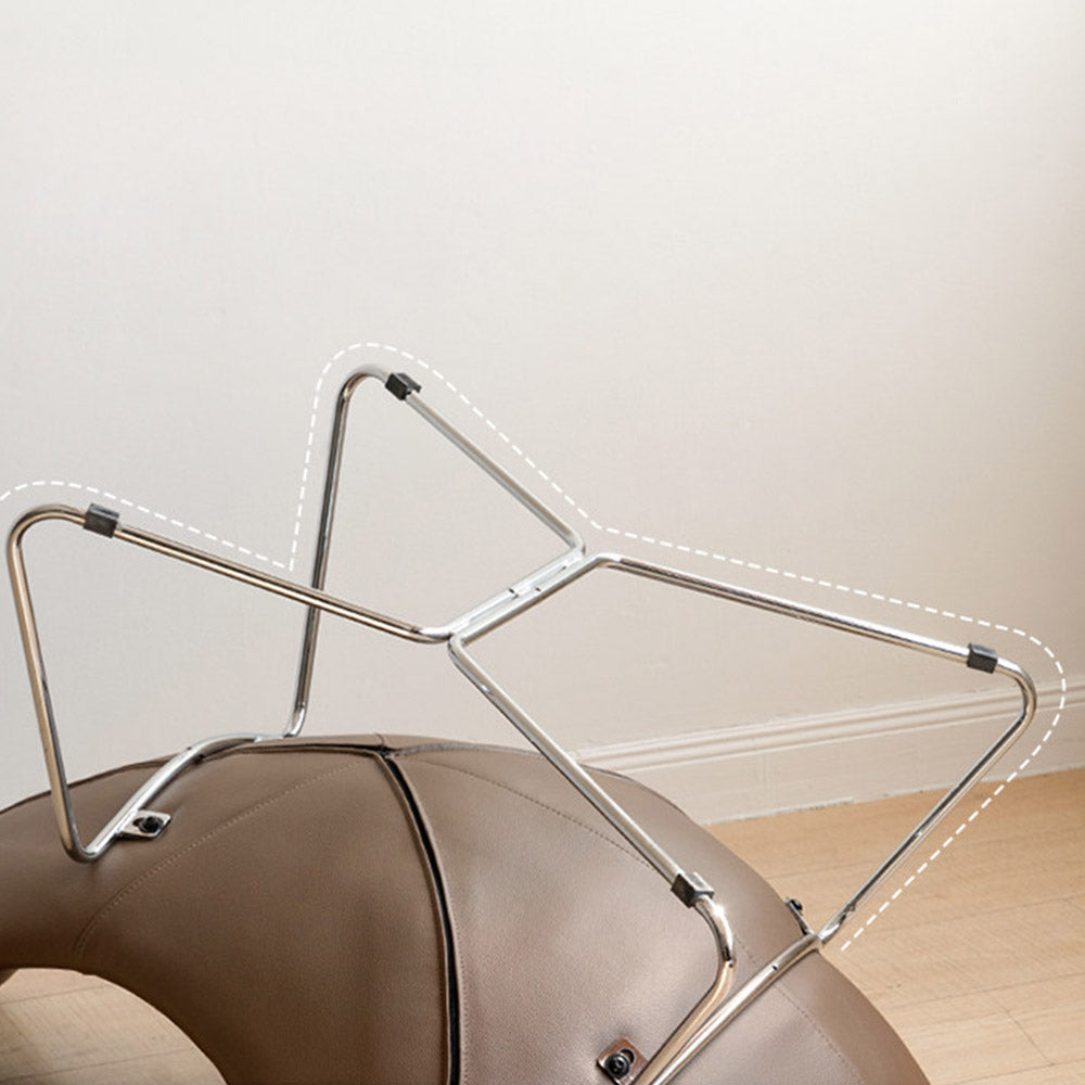 Oulu Eggshell-Inspired Fabric Leisure Chair Sofa