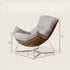 Oulu Eggshell-Inspired Fabric Leisure Chair Sofa