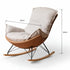 Oulu Eggshell - Inspired Fabric Rocking Leisure Chair Sofa - Oak Furniture Store