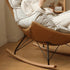 Oulu Eggshell - Inspired Fabric Rocking Leisure Chair Sofa - Oak Furniture Store