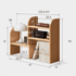 Padure Natural Solid Oak Extending Desktop Corner Shelf