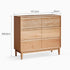 Pello Natural Solid Oak 6 Drawers Tallboy - Oak Furniture Store
