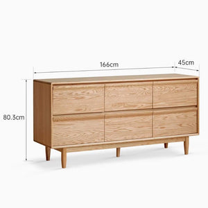 Pello Natural Solid Oak Lowboy Drawers - Oak Furniture Store