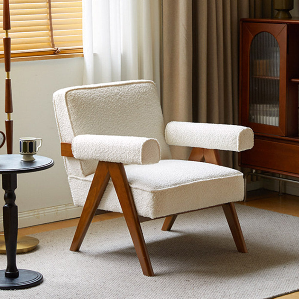 Polino Faux Shearling Leisure Sofa Chair