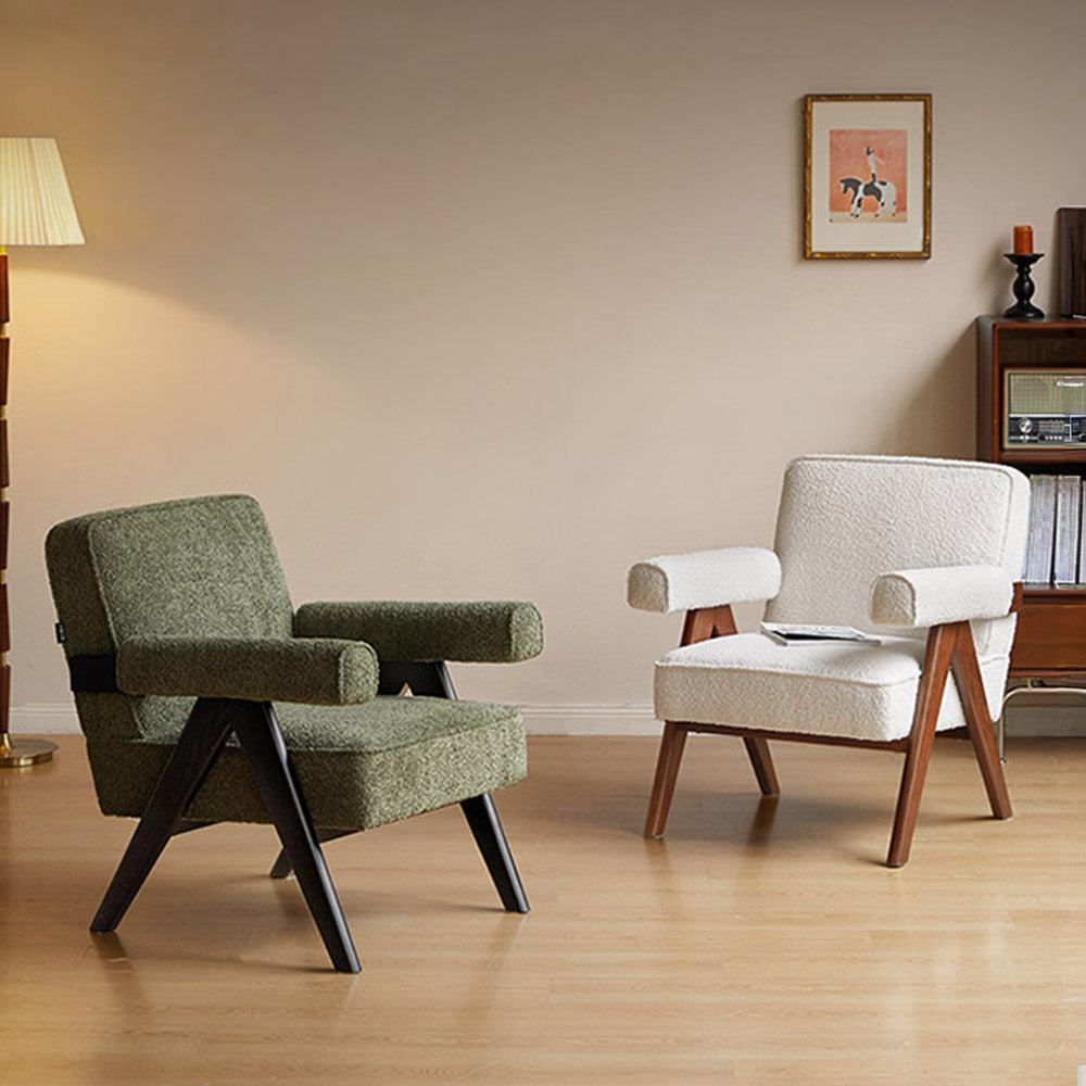 Polino Faux Shearling Leisure Sofa Chair